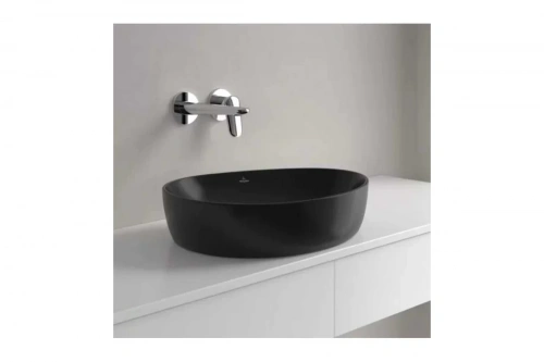 картинка Раковина накладная Villeroy & Boch Antao 510x400x146 мм, цвет Pure Black 4A73 51 R7 00337439 от магазина Сантехстрой