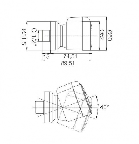 картинка Форсунка FIMA Carlo Frattini F2122BR бронза от магазина Сантехстрой