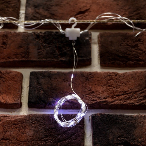 картинка Гирлянда Светодиодный дождь из росы 6х3 м,  белый,  USB + пульт управления NEON-NIGHT от магазина Сантехстрой