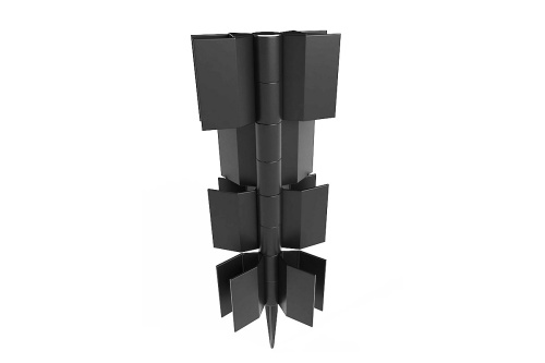 картинка Holzhof, Россия Шарнир для клумбы Holzhof 30*300мм, пластик черный от магазина Сантехстрой