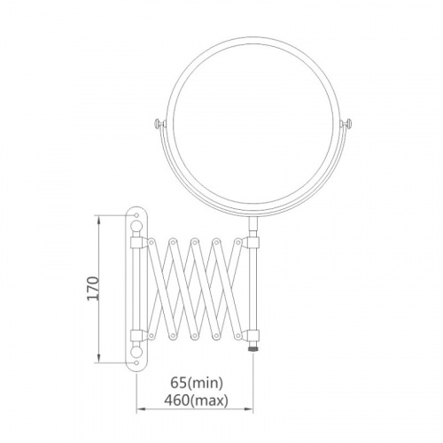 картинка Зеркало косметическое Haiba увеличительное (HB6408) от магазина Сантехстрой