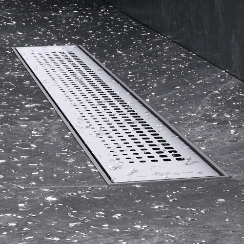 картинка W02SC-P11-050-01SB PrimeFlow Трап для душа линейный универс затвор Cut Gradient 50см цвет сталь мат от магазина Сантехстрой