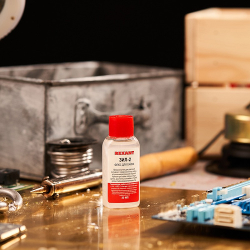 картинка Флюс для пайки REXANT,  ЗИЛ-2, 30 мл,  флакон от магазина Сантехстрой