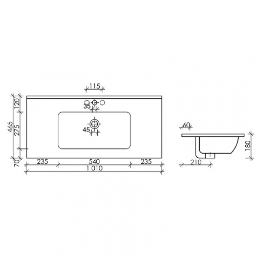 картинка Раковина Ceramica Nova Element 101 CN7003MB Черная матовая от магазина Сантехстрой