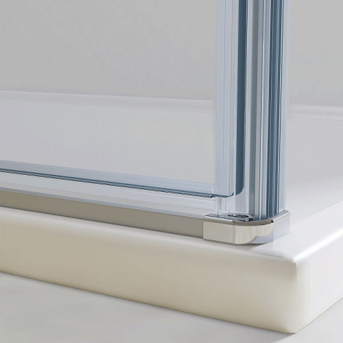 картинка Душевой уголок Vincea Extra 100х80 VSR-1E901080CL профиль Хром стекло прозрачное от магазина Сантехстрой