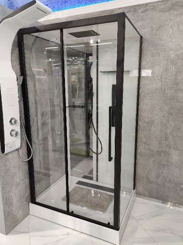 картинка Душевая кабина Black&White Galaxy 8028000 с гидромассажем от магазина Сантехстрой