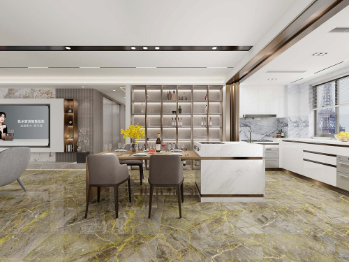 картинка Плитка керамогранитная AZARIO CORTEZ GOLD 60x120 Carving (H18004008G) от магазина Сантехстрой