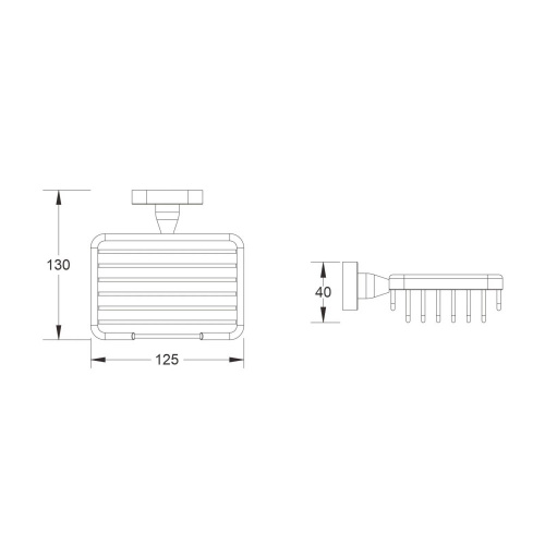 картинка Мыльница металлическая BELZ (B90502-1) от магазина Сантехстрой