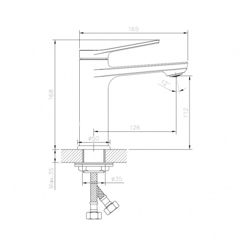 картинка Смеситель для раковины BELZ (B10572-7) от магазина Сантехстрой