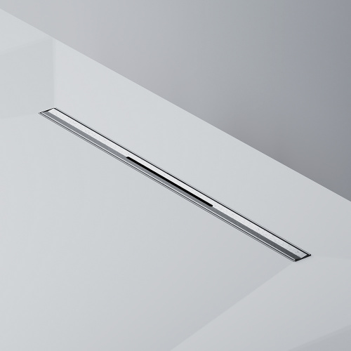 картинка W01SC-S11-060-05SB MasterFlow Трап для душа линейный универс затвор Slim line 60см цвет сталь мат от магазина Сантехстрой