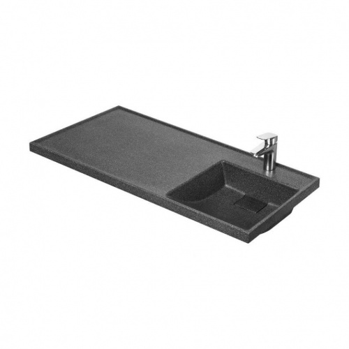 картинка Раковина - столешница AQUATON Лондри 1050, правая, графит (1A72223KLH21R) от магазина Сантехстрой