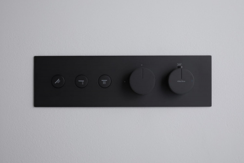 фото смеситель для ванны allen brau liberty 5.33003-31 (с внутренней частью) черный матовый