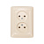 картинка DEA Розетка 2-ая б/з с/у 10А Беж KRANZ (1/10/120) от магазина Сантехстрой