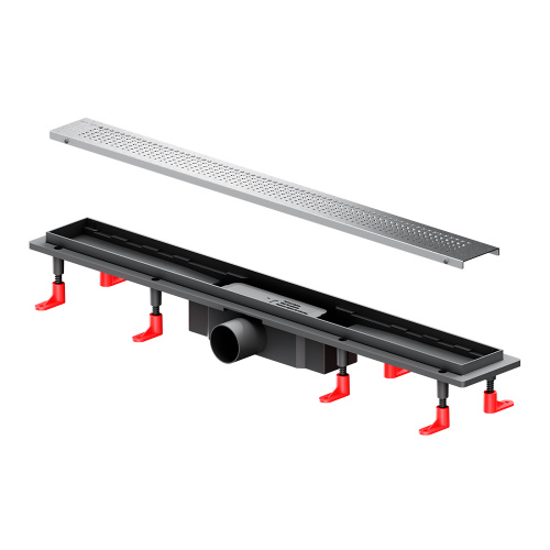 картинка W02SC-P11-070-01SB PrimeFlow Трап для душа линейный универс затвор Cut Gradient 70см цвет сталь мат от магазина Сантехстрой