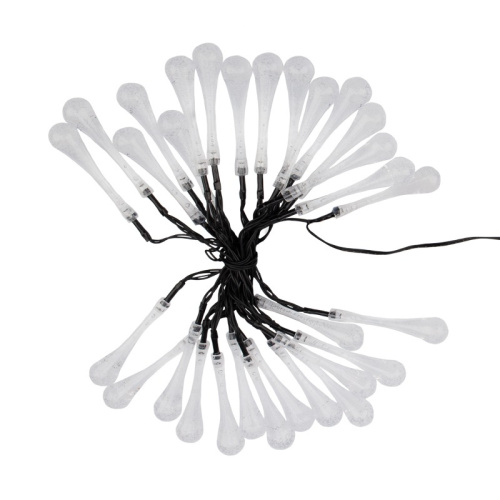 картинка Каскад Lamper Сталактит LED 5 м с аккумулятором и выносной солнечной панелью 1 м,  IP65, 2 режима работы: мигание и постоянное теплое белое свечение от магазина Сантехстрой