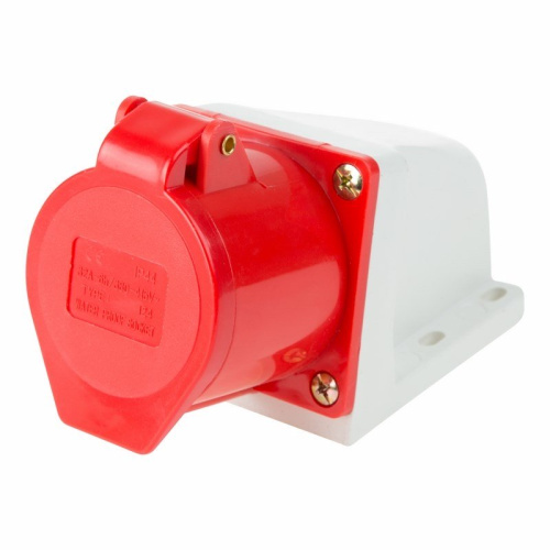 картинка Розетка 124 стационарная 3Р+РЕ 32А 380В IP44 REXANT от магазина Сантехстрой