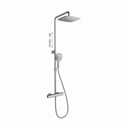 картинка Душевая система Ravak 10° Free TD F 091.00/150 X070141 с термостатом Хром от магазина Сантехстрой