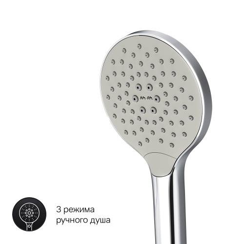 фото f8095000 like, смеситель д/ванны/душа, излив 320 мм, душевой набор, хром, шт.