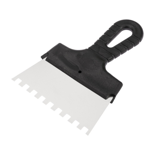 картинка Шпатель фасадный REXANT 150 мм зуб 8х8 нержавеющая сталь,  пластмассовая ручка от магазина Сантехстрой