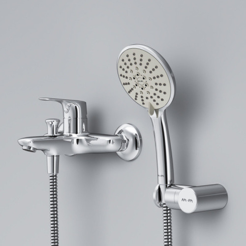 фото f85e15000 joy, смеситель для ванны/душа, душевой набор, хром, шт.