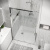 картинка Дверь в нишу 100.K33.02.120.10.00 Cosmo (120*195) хром, стекло прозрачное, 1 место от магазина Сантехстрой