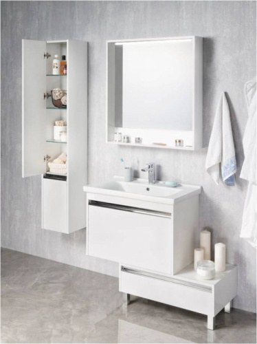 картинка Зеркало AQUATON (Акватон) 1a230402kp010 Белое от магазина Сантехстрой