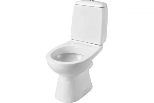 картинка Унитаз-компакт SANTEK 1.WH30.2.415 ЦЕЗАРЬ стандарт 2-режима, дюроsoft-close, тонкое 00000059828 от магазина Сантехстрой