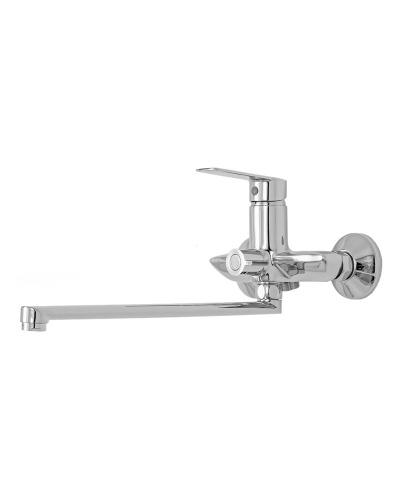 картинка Смеситель для ванны/душа Agger Clean A2421100 с душевым набором от магазина Сантехстрой