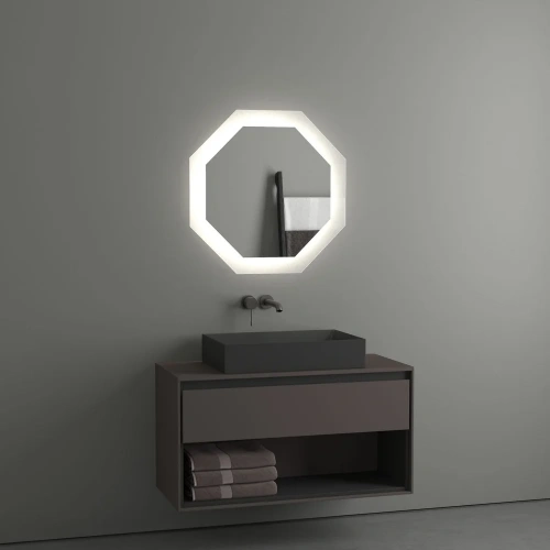 картинка Зеркало Evoform Ledshine BY 2504 70х70 от магазина Сантехстрой