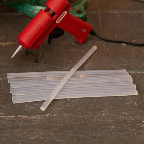 картинка Стержни клеевые Ø7мм,  200мм,  прозрачные (10 шт/уп),  хедер REXANT от магазина Сантехстрой