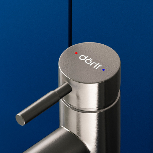 картинка D3002102SS Logic new  смеситель для умывальника из нержавеющей стали Высокий от магазина Сантехстрой