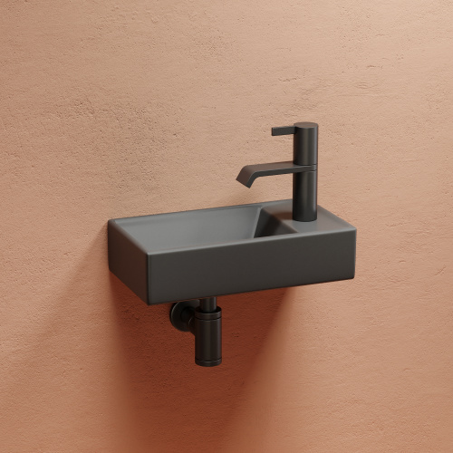 картинка CN6051LMDH Умывальник подвесной прямоугольный (чаша слева, отверстие под смеситель справа) цвет темн от магазина Сантехстрой