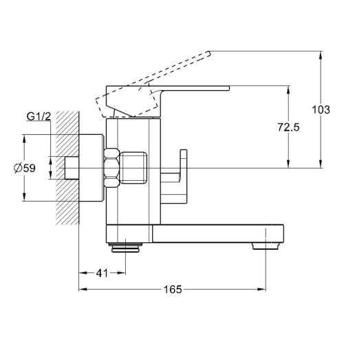 фото смеситель econoce ec0382 для ванной