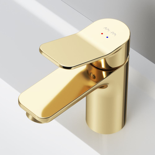 картинка F85A02199 X-Joy, смеситель для умывальника излив 100 мм, золото от магазина Сантехстрой