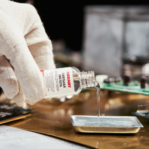 картинка Флюс для пайки REXANT,  ПАЯЛЬНАЯ КИСЛОТА,  30 мл,  флакон от магазина Сантехстрой