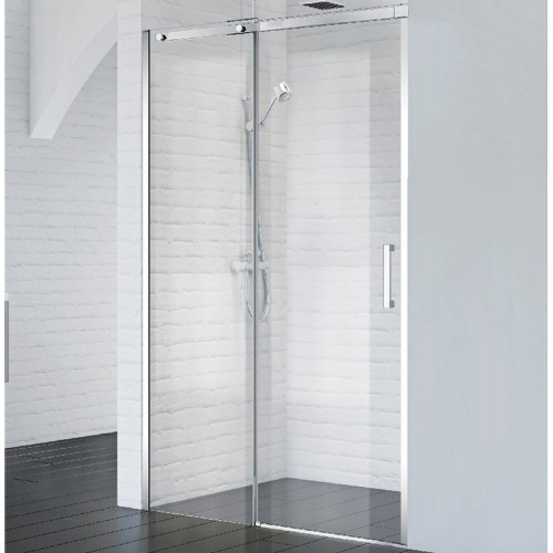 картинка Душевая дверь BelBagno Acqua 110 ACQUA-BF-1-110-C-Cr профиль Хром стекло прозрачное от магазина Сантехстрой