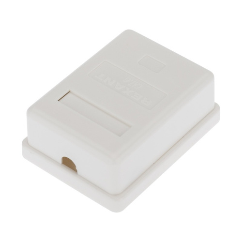 картинка Розетка компьютерная внешняя,  1-порт UTP RJ-45 (8P8C),  CAT 6 REXANT от магазина Сантехстрой
