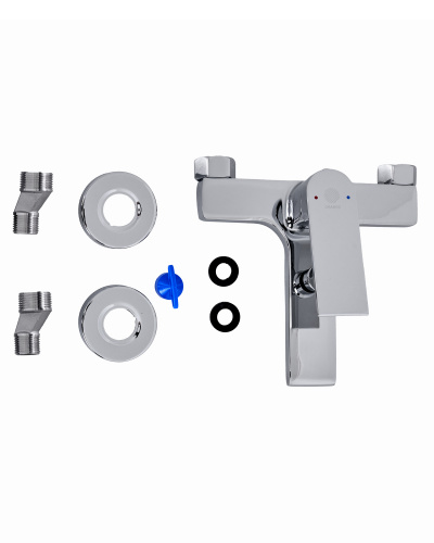 фото orange gauss m30-100cr однозахватный смеситель для ванны/душа, без аксессуаров, хром