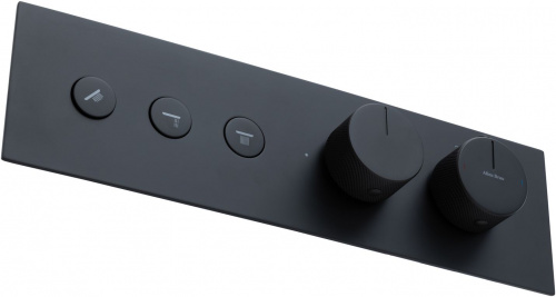 фото смеситель для ванны allen brau liberty 5.33003-31 (с внутренней частью) черный матовый