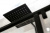 картинка Душевая дверь Cezares Urban 140 URBAN-B-12-140-C-NERO профиль Черный матовый стекло прозрачное от магазина Сантехстрой