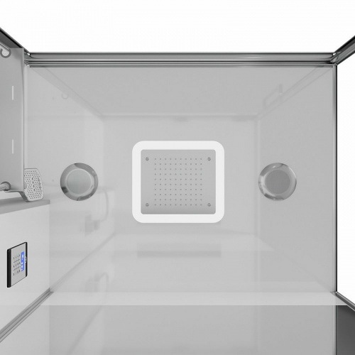 картинка Душевая кабина Black&White Galaxy G8895 100х100 889500 с паром без гидромассажа от магазина Сантехстрой