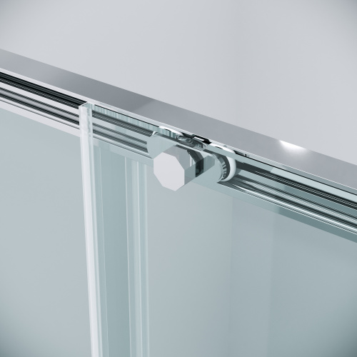 картинка Дверь в нишу 100.K33.05.100.10.00 Style (100*195) хром, стекло прозрачное, 1 место от магазина Сантехстрой