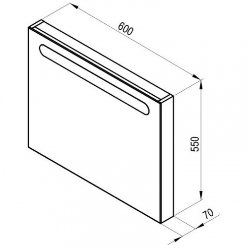 картинка Зеркало Ravak с подсветкой x000000968 Коричневое от магазина Сантехстрой