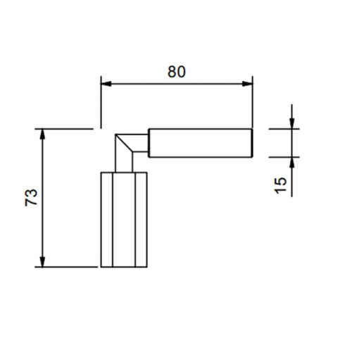 картинка Fantini Venezia Ручка для смесителя, левая, рычаг, цвет: хром от магазина Сантехстрой