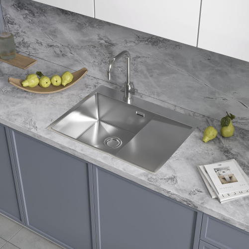 картинка Кухонная мойка Reflexion Maggiore RX2365SS полированная сталь от магазина Сантехстрой