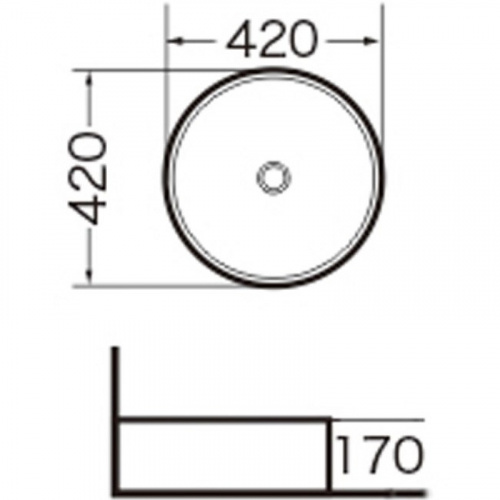 картинка Раковина-чаша Grossman 42 GR-3014 Белая от магазина Сантехстрой