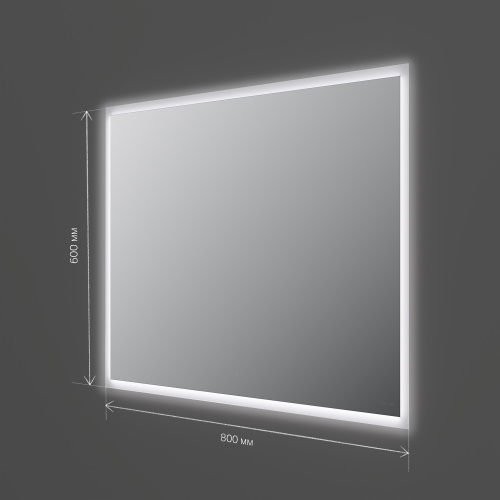 картинка M71AMOX0801SA Spirit V2.0, Зеркало с LED-подсветкой и системой антизапотевания, ИК-сенсор, 80 см от магазина Сантехстрой
