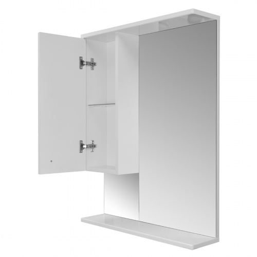 картинка Loranto Моника Зеркало-шкаф 60 без светильника, левостороннее, 600х695х150 от магазина Сантехстрой