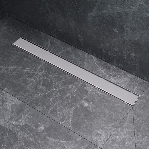 картинка W02SC-U11-070-04SB PrimeFlow Трап для душа линейный универс затвор Tile 70см цвет сталь мат от магазина Сантехстрой