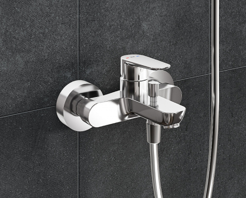 фото смеситель для ванны vitra flow soft a42946exp хром